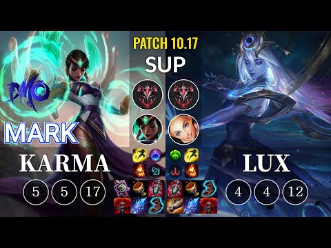 DMO Mark Karma vs Lux Sup - KR Patch 10.17