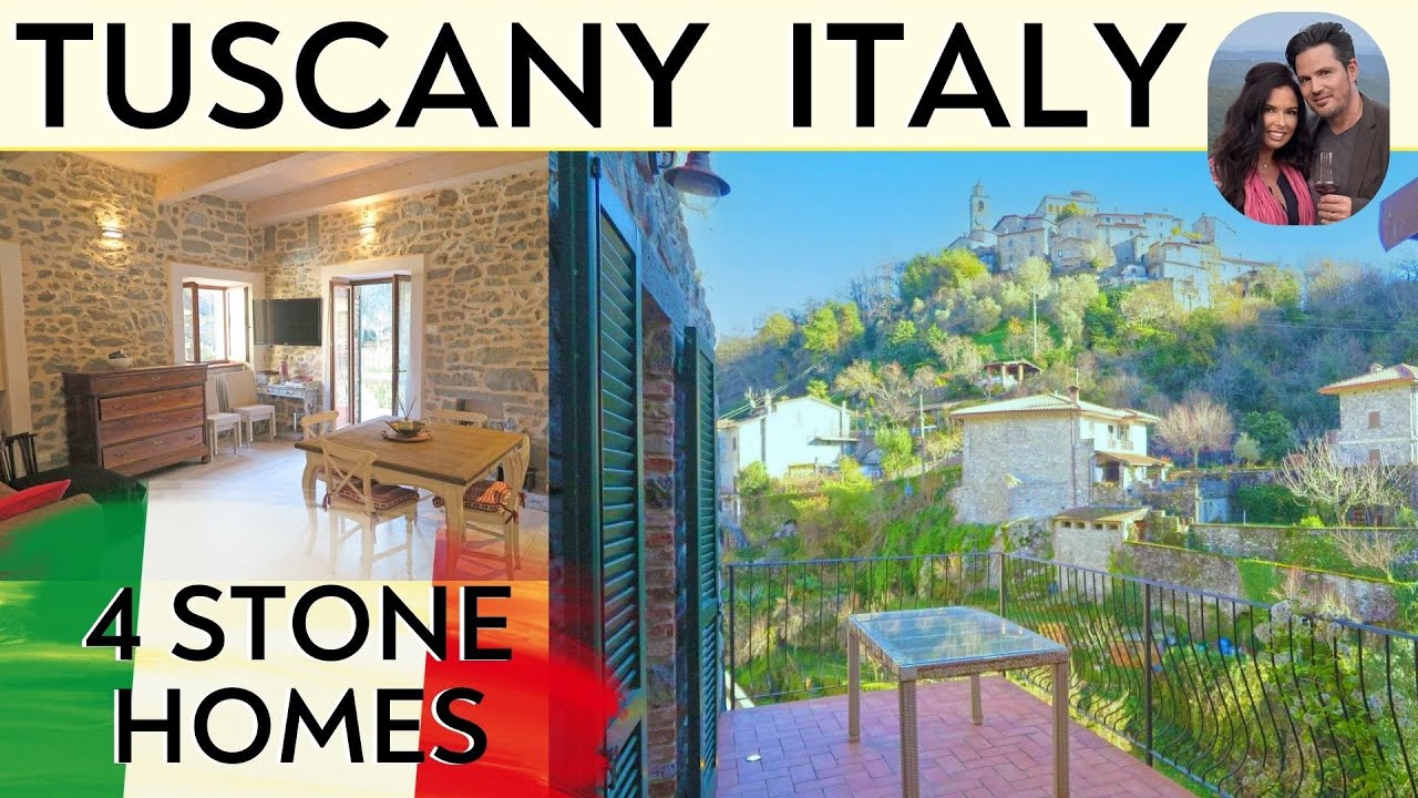 4 Dreamy Stone Homes for Sale in Tuscany, Italy 🇮🇹✨