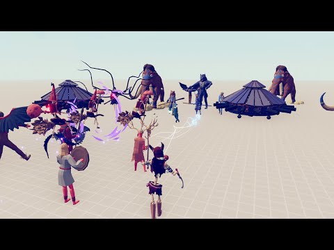 Magic Units vs 5x Every Boss｜Totally Accurate Battle Simulator TABS