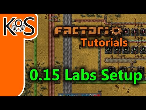 Factorio Tutorials: 0.15 Labs Setup  (Science, Belt Braiding, )