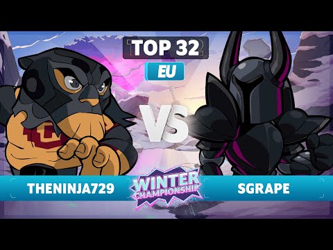 TheNinja729 vs. Sgrape - Top 32 - EU - Brawlhalla Winter Championship 2023