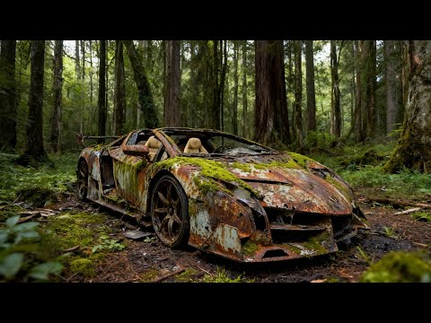ASMR car restoration! Restoring a Lamborghini Veneno Roadster from near-damage to like new.
