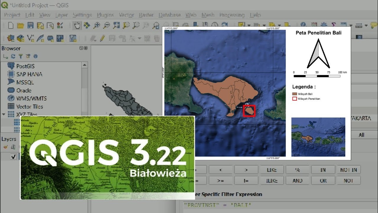 MEMBUAT PETA DENGAN QGIS v 3.22