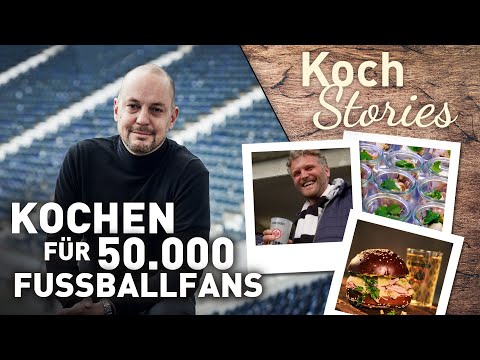 , title : 'Kochen für 50.000 Eintrachtfans im Fussballstadion | Kochstories | Doku'
