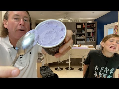 Dad & Daughter Reviews - Huckleberry Ice Cream Review - Cream & Sugar