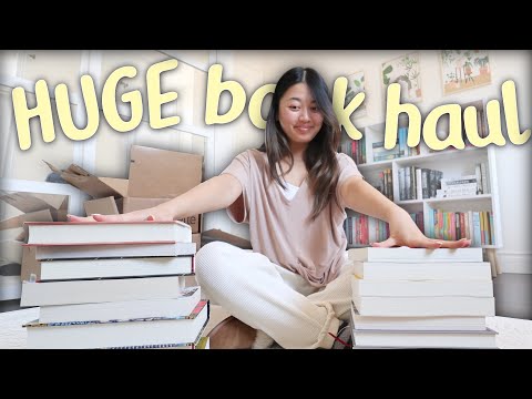 HUGE BOOK HAUL 📚 | trying book outlet + surprise book mail | romance, fantasy, thrillers, classics