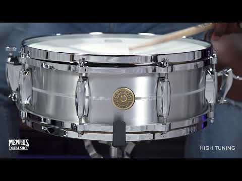 Immagine Gretsch USA Custom Solid Aluminum Snare Drum - 14x5 - 4