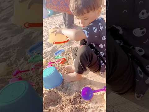 #hussain playing in a beach ⛱️🏖️