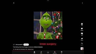 Knee surgery message