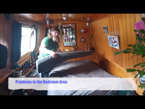 Working in a Narrowboat - Building a new Bed. P1 #DIY