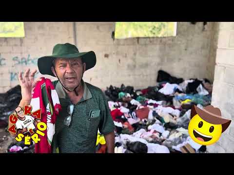 UM CAMINHÃO DE ROUPAS JOGADO FORA NA SERALIT DA PALMEIRA