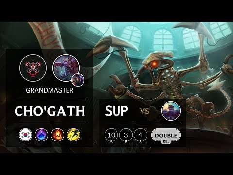 Cho'Gath Support vs Braum - KR Grandmaster Patch 9.7