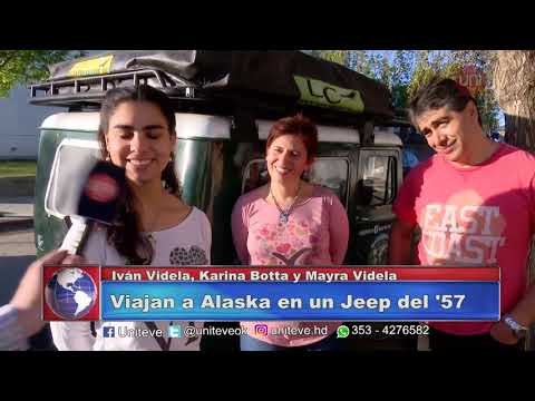 Viajan a Alaska en un jeep del '57