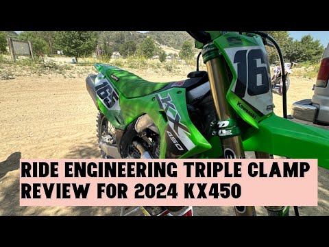 Ride Engineering Triple Clamp Review For 2024 Kawasaki KX450