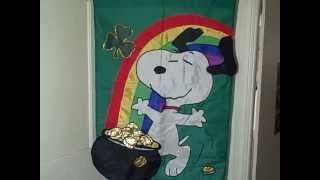 Snoopy Flag Garden Decor Collectible Outdoor 28 X 40 inches used