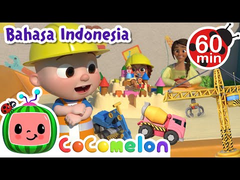 Lagu Kendaraan Konstruksi🛻🚚 | CoComelon Bahasa Indonesia - Lagu Anak Anak | Nursery Rhymes