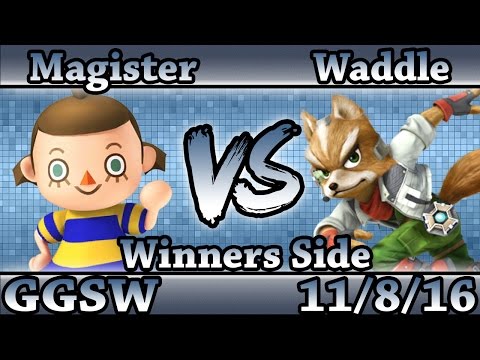 GGSW 6 - Magister (Villager) Vs Waddle (Fox) Smash Wii U Winners Side - Smash 4