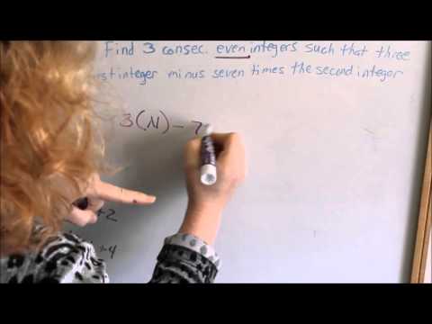 Lesson 28 - Consecutive Integers