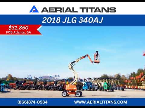 🔥 2018 JLG 340AJ FOR SALE | DIESEL 4WD ARTICULATING BOOM LIFT | BEST USED BOOM DEAL OF 2024 🔥