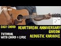 Giveon - Heartbreak Anniversary [ Acoustic Karaoke with Chord & Lyric ]