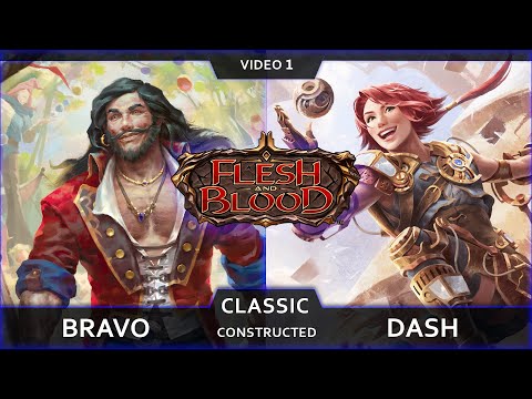 Stay the course! Bravo (Guardian) vs Dash (Mechanologist). Classic Constructed. Flesh and Blood TCG.