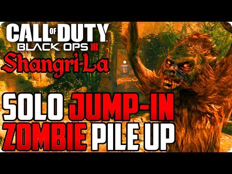 BO3 Zombie Glitches: "Shangri La" Solo Jump-In Zombie Pile Up Glitch - Black Ops 3 Glitches