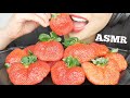 ASMR GIANT STRAWBERRIES EXTREME CRUNCHY EATING SOUNDS NO TALKING SAS ASMR