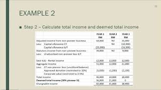 Dr Salwa UTM Tax 2 Pioneer status Part 2
