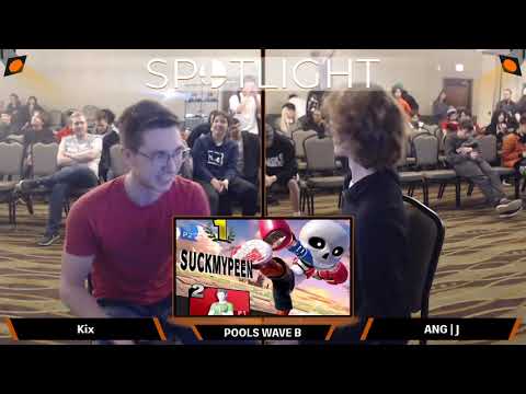 Spotlight Singles Pools- Kix (Wii Fit Trainer) vs ANG | j (Mii Brawler)