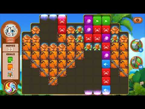 Lost Island Blast Adventure Level 1865 NO BOOSTERS - A S GAMING ✔️