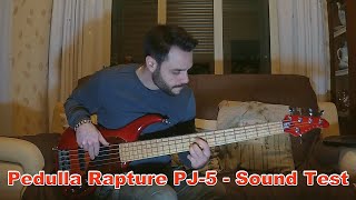 Video thumbnail for Pedulla Rapture PJ 5 Birdseye Maple [Sound Test, Flat Preamp, Fingerstyle] by Tiziano Militello