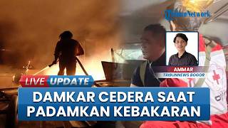 Pabrik Gelas Plastik di Gunjungputri Hangus Dilalap Api, Petugas Damkar Alami Cedera