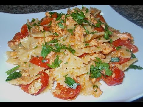 Ricetta farfalle salmone e pomodorini - GiAlQuadrato