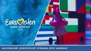 „Eurovizija“ - nacionalinė atranka 2018 | Antrosios laidos anonsas „Eurovizija“ - nacionalinė atranka 2018 | Antrosios laidos anonsas