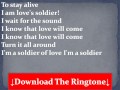 Sade - Soldier Of Love Lyrics 
