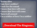 Sade - Soldier Of Love Lyrics 