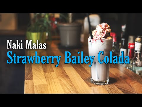 Cocktail für daheim - Strawberry Bailey Colada