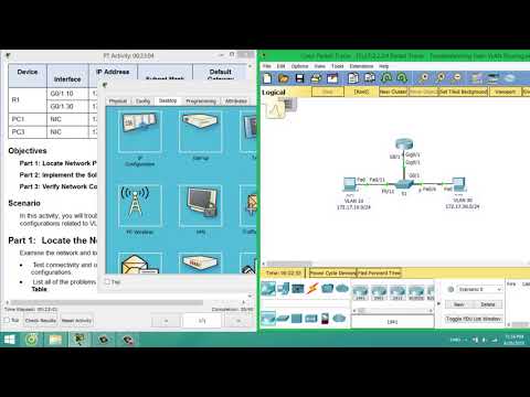 [CCNAv6 S3] 2.2.2.4 Packet Tracer - Troubleshooting Inter-VLAN Routing