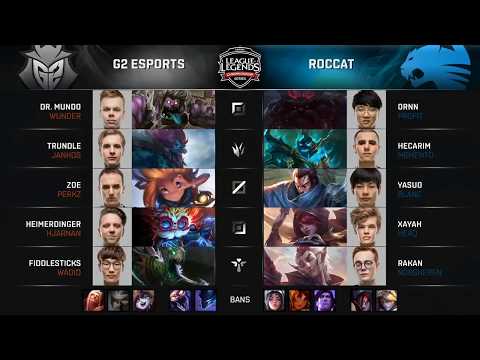 G2 (Hjarnan Heimerdinger) VS ROC (HeaQ Xayah) Highlights   2018 EU LCS Summer W1D1