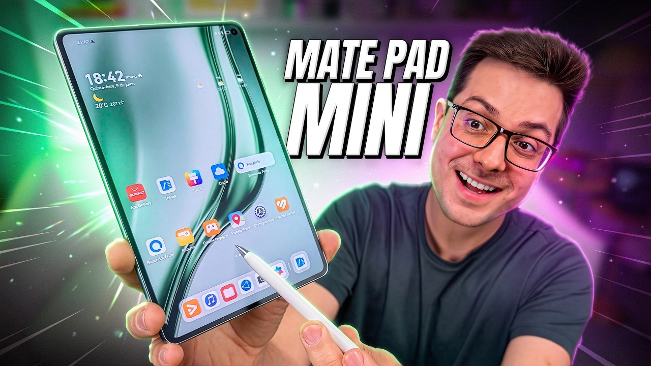 HUAWEI MatePad Mini ME SURPREENDEU muito! Review COMPLETO!