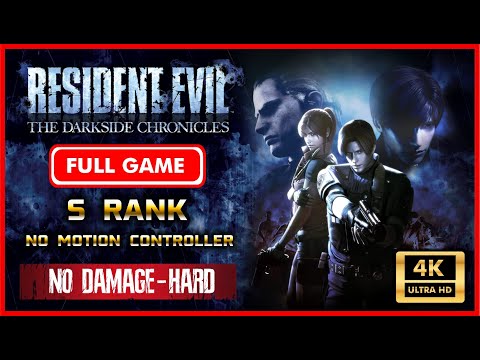 RESIDENT EVIL THE DARKSIDE CHRONICLES Full Game Walkthrough - S Rank - No Damage - Hard