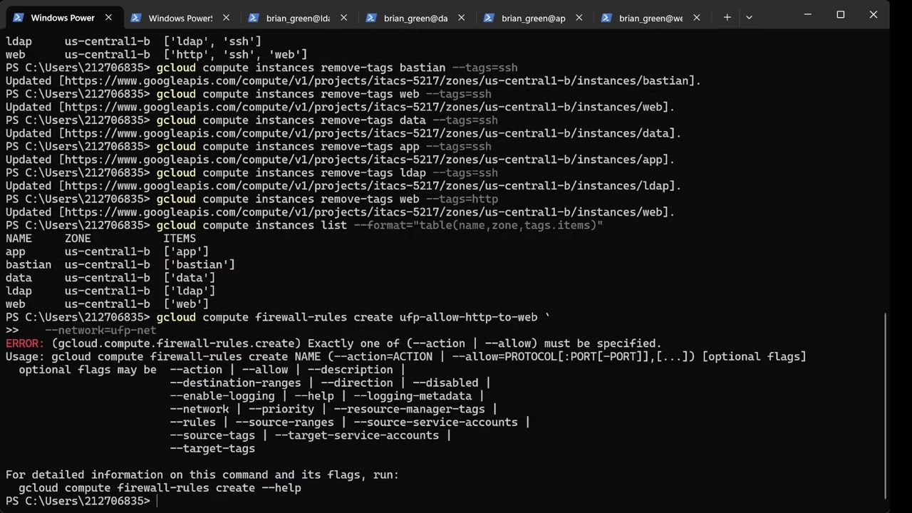 Create Firewall Rules in Google Cloud (using gcloud CLI)