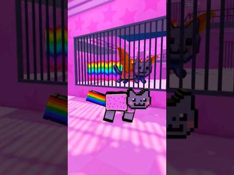 Nyan cat Vs flying nyan cat🌈😘 #shorts #roblox #nyancat