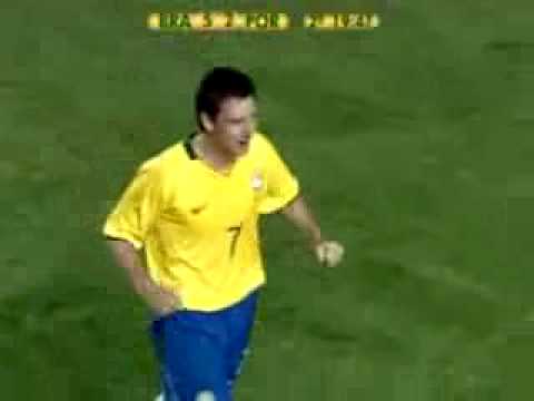 Gol do Brasil 5x1 Portugal Elano aos 18 do 2 tempo