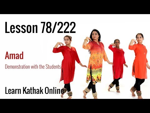 Amad Performance with Shishyas or Students | Learn Kathak Online | Lesson 78