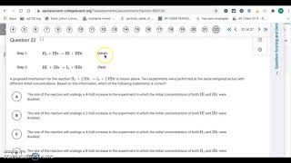 AP Chem Unit 5 PC MCQ Key Part 2