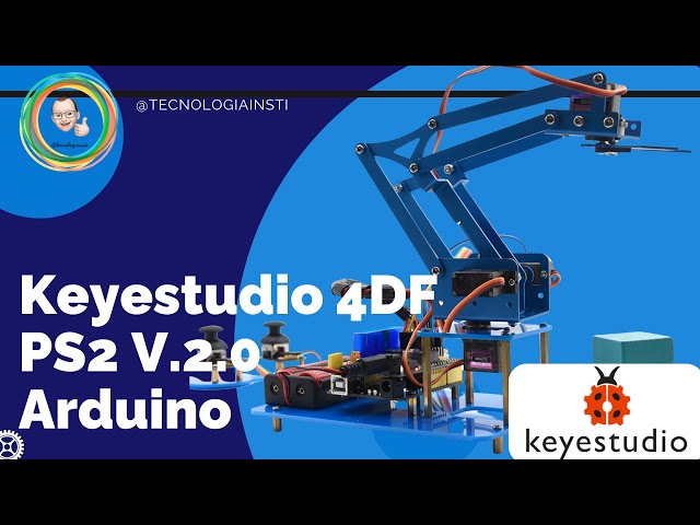 Vídeo relacionado con KEYESTUDIO ESP32 Kit de Brazo de Robot Inteligente para Arduino con Joystick, Kit de construcción de Robot de programación DIY para educación, Brazo robótico 4DF para Adolescentes y Adultos
