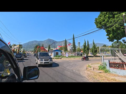Driving through the City of RUTENG Flores