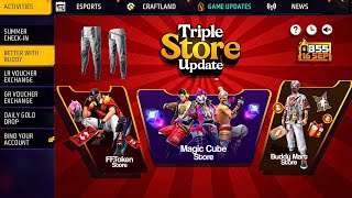 OB55 Triple Store Update New Items🥳🔥| Magic Cube Store Update | Free F