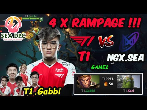 T1 vs Nigma Galaxy SEA | Gabbi Monkey King Carry Perspective SEA DPC 2022 Tour3 Game2